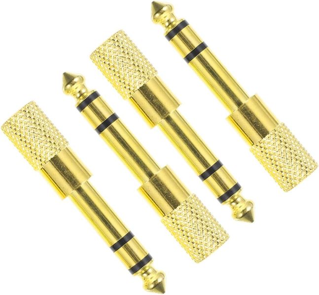 4pcs Headphone Adapter Jack Audio Converter Easy to Install Compatible