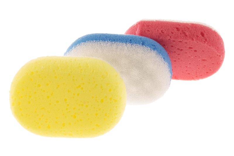 Bath Sponges Exfoliating Sona - 3 Pack ( Yellow/ Blue/ Pink )