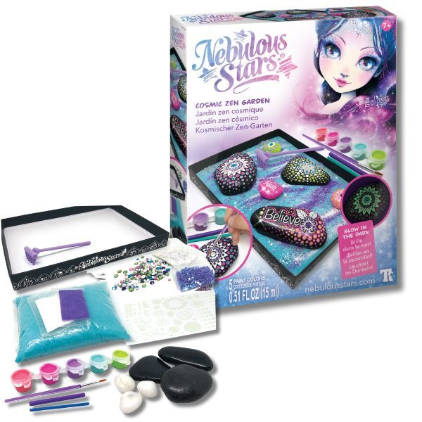 Nebulous Stars Cosmic Zen Garden Rock Painting Craft Kit