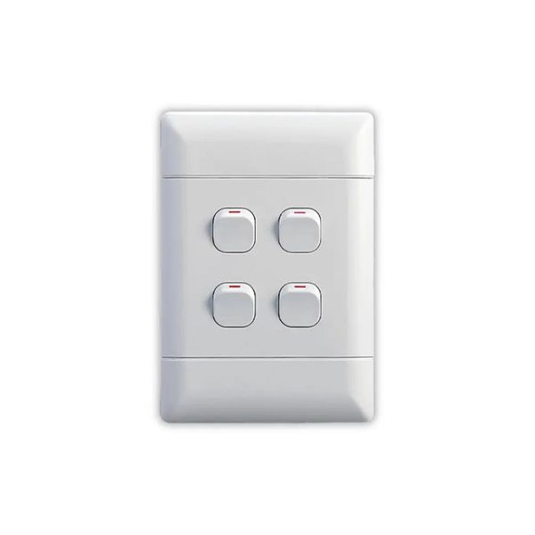 White 4Lever Switch