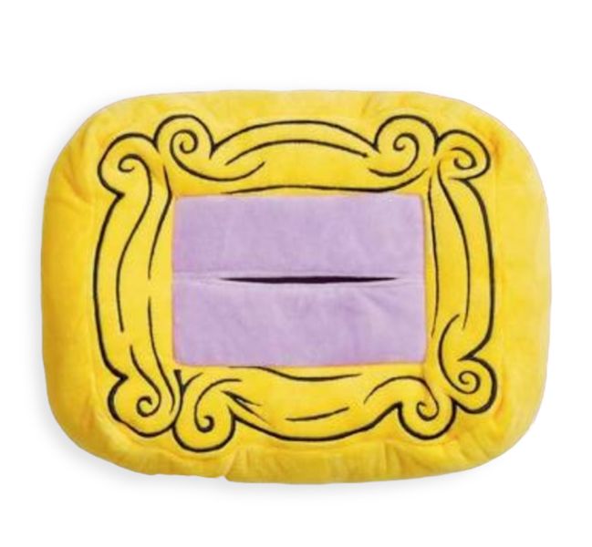 Friends-Inspired Plush Tissue Box Cover - Iconic Frame Design