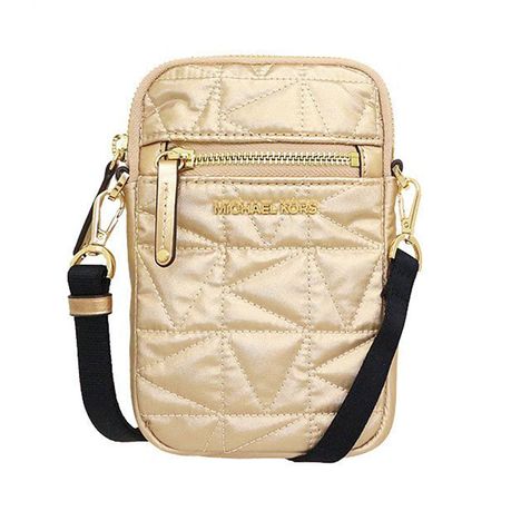 Michael Kors MD Phone XBody Pale Gold Metallic Nylon Bag- Parallel Import |  Buy Online in South Africa 