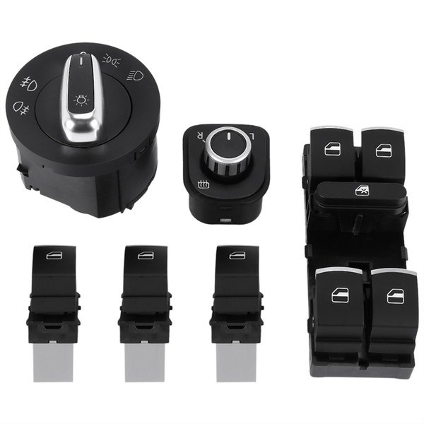 Car Headlight &amp; Window Lift Switch for Vw Compatible with Universal