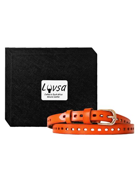 Luvsa LS2022A Women’s Genuine Leather Belt with Box