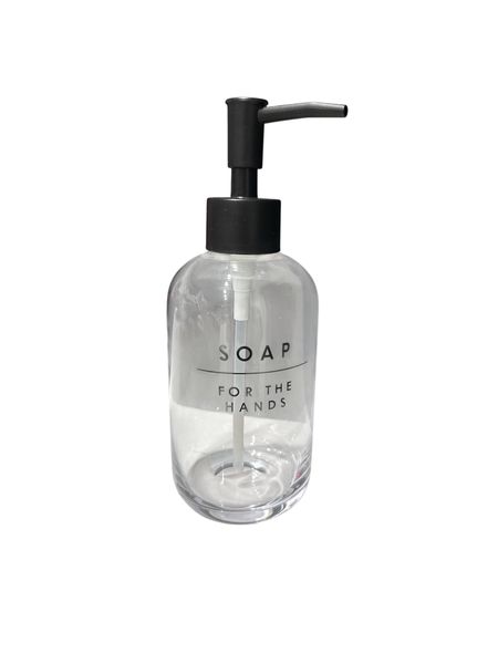500ml Clear Glass Dish Soap Dispenser with Black Pump-CB-147