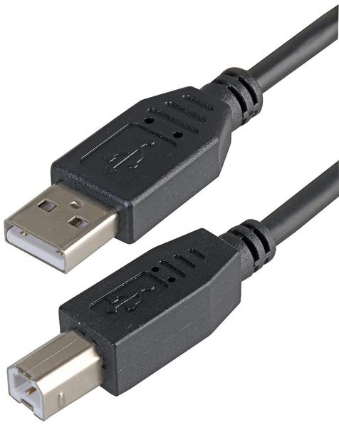 Pro Signal PSG91413 USB 2.0 A Plug to B Plug Cable, 3m Black