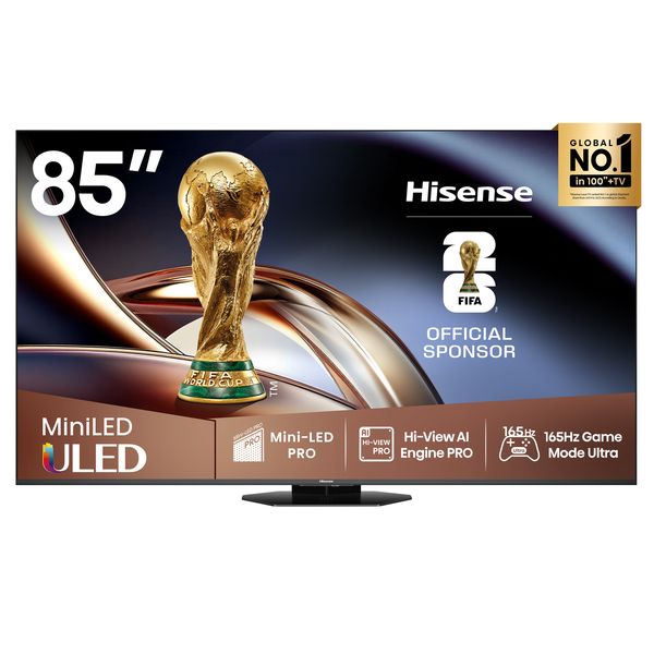 Hisense 85" U8Q 165Hz 4K MiniLED ULED Pro Smart TV with HDR