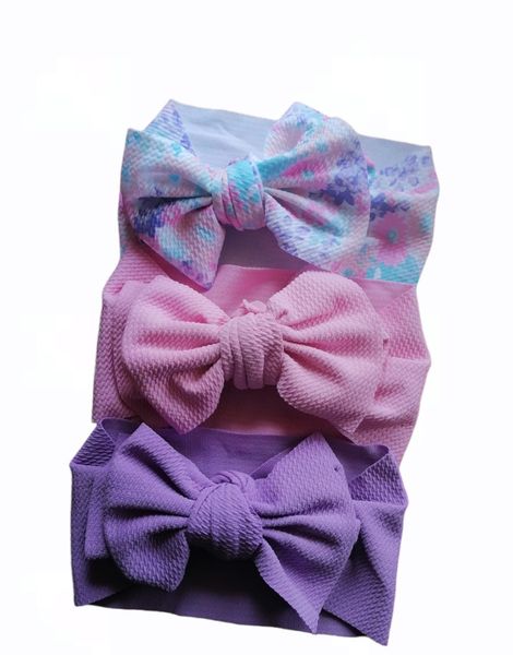 Elegant and Soft Toddler Bow Headband - Set of 3