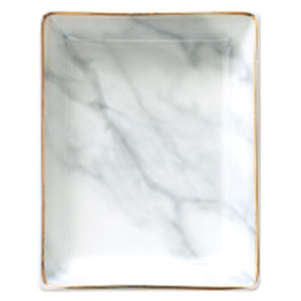 Ceramic Storage Tray Nordic Practical Jewelry Display Tray,Gold Small