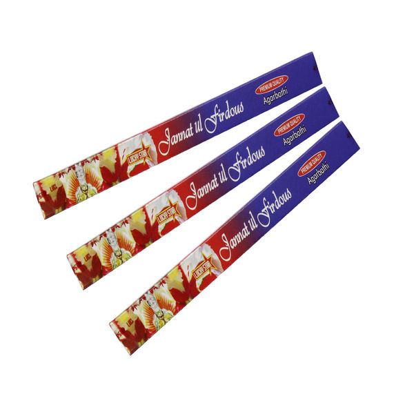 Lucky Star Jannatul Firdous Premium Quality Incense Sticks-3 Pack-30 Sticks
