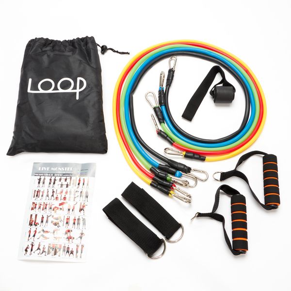 Loop Fitness Resistance Band Set - 11 Piece