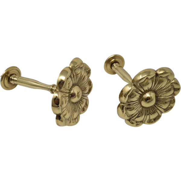 Solid Brass Curtain Tie-Backs - Pair