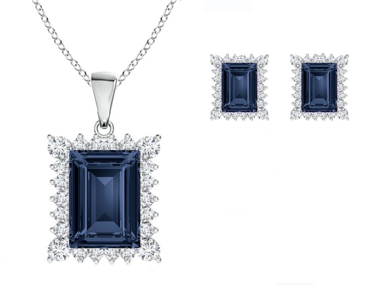 Stella Luna Evelyn Set with Swarovski Montana Crystal