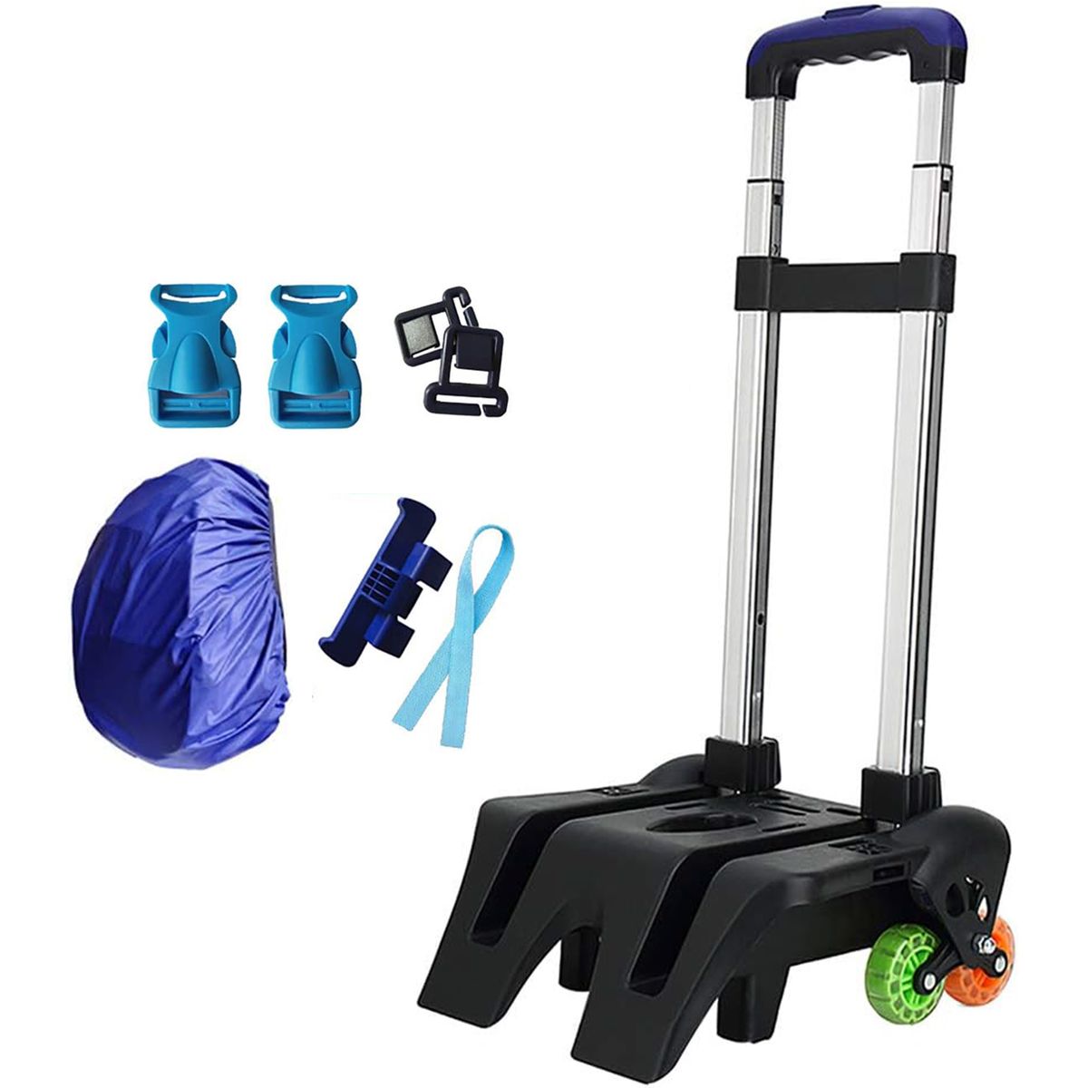 Kid School Bag Trolley with 6 Wheel Easy to Climb Stairs - Lighten The Load