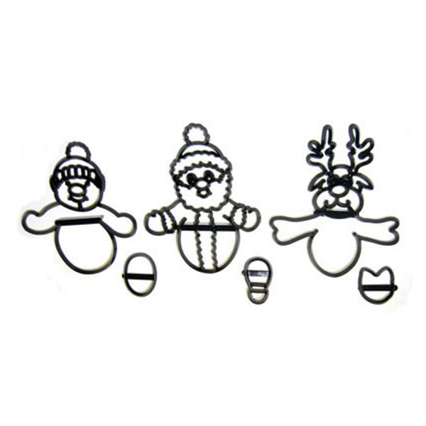 Patchwork Cutters CHRISTMAS NOVELTY SET Sugarcraft Cake Icing Decorating