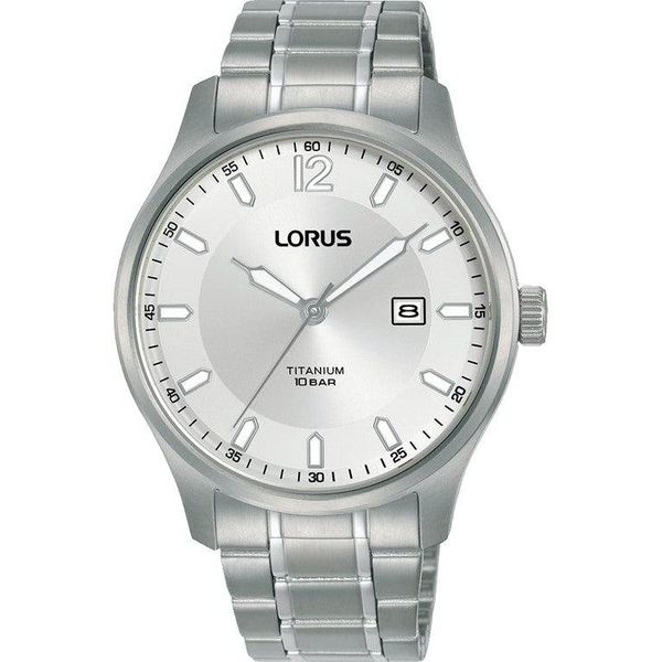 Lorus Men Grey-White Titanium Formal, Leisure, Analogue RH901RX9