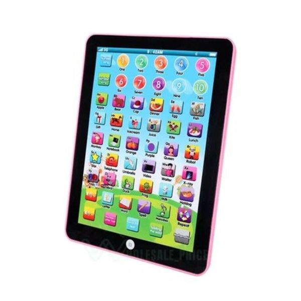 Kids Tablets Learning Touch Pad Learning Pad Learn Letters, Number Etc-Pink