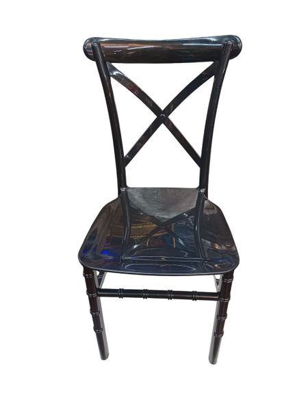 4 Pcs kids Cross Back Chair Black