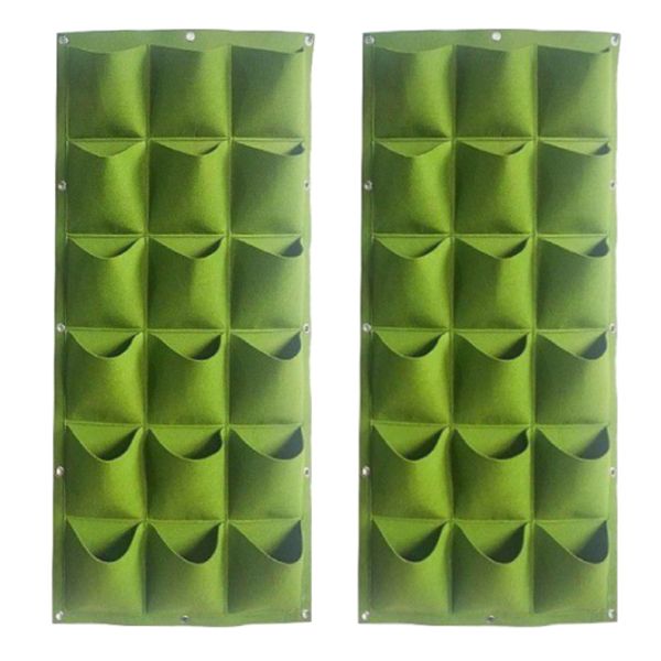 Gardening Vertical Garden 18 Pockets Set of 2