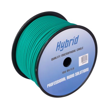 Hybrid Mic Cable 100 Meter Roll (Green) Image