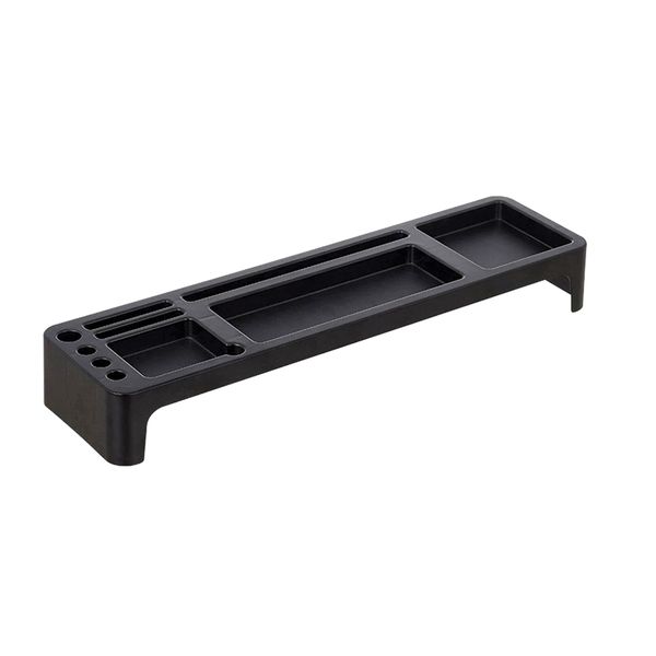 Plastic Office Table Organizer Desk Keyboard Rack - Black