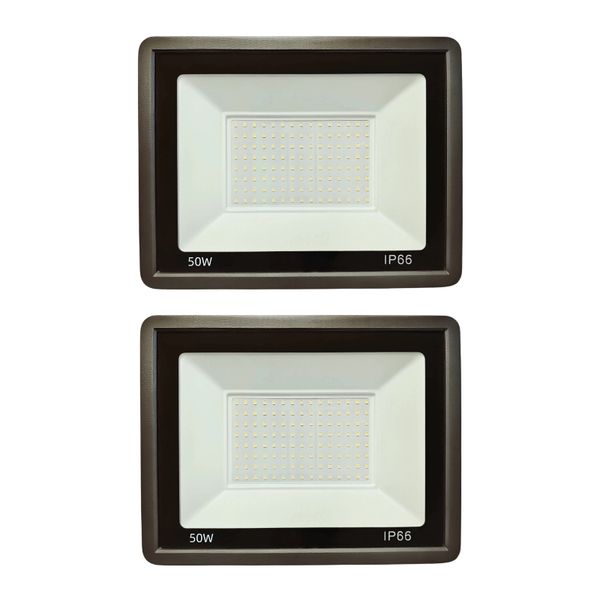 50W LED Floodlight - Pack of 2