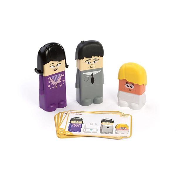 Miniland Family Diversity Blocks Building Kit for Kids