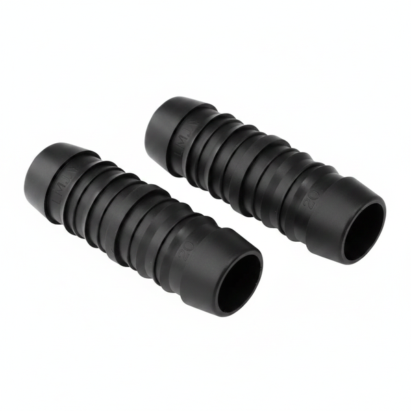 Emjay 80mm Plastic Insert Coupling for Pipes - Durable Irrigation - 2 Pack