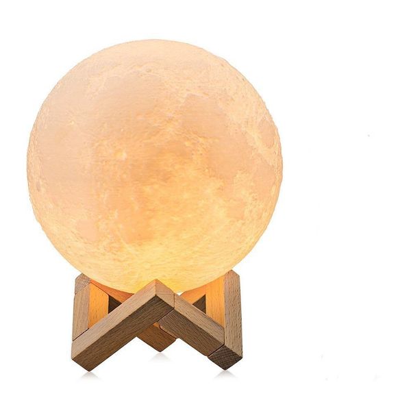Color Changing LED Moon Night Light Lamp