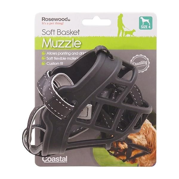 Rosewood Soft Basket Muzzle Black Size 5