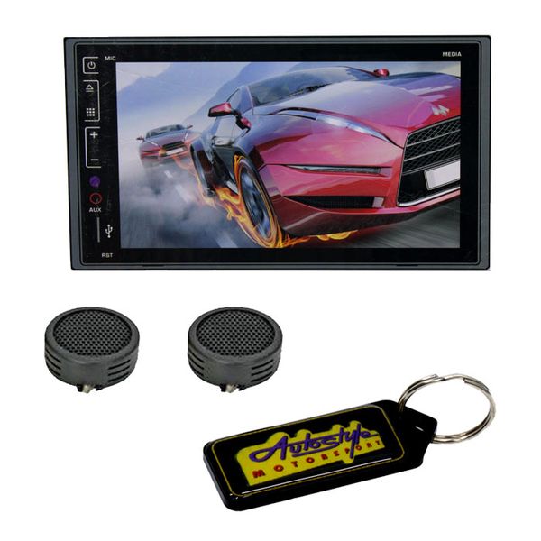 Ice Power Touchscreen USB/Bluetooth DVD Player &amp; Evo Tweeters &amp; Key Holder