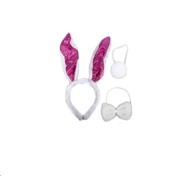 Set of 3 Fuzzy Easter Bunny Accessories (Set Pack of 2)