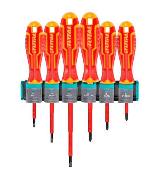 Total Tools 6 Pcs Industrial insulated screwdriver set