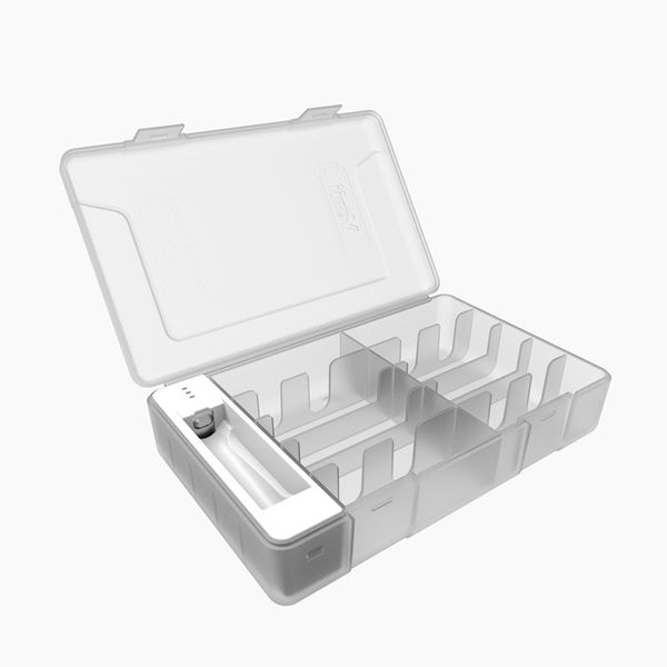 AA AAA Battery Storage Organizer Box with Battery Tester