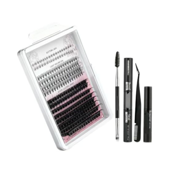 Natural Waterproof False Eyelashes Set 5-16mm Contains 260 Eyelash Clusters