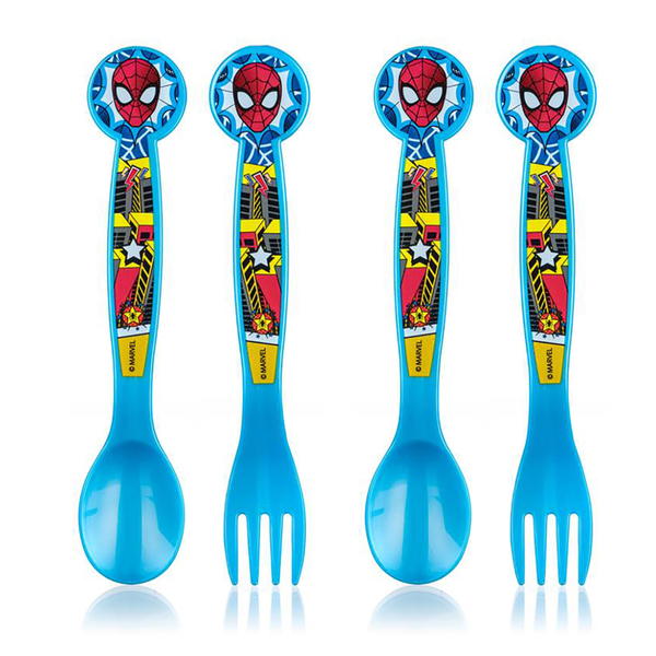 Spiderman 2 Piece Cutlery Set - 2 Pack