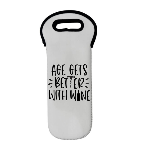 Age Gets Better With Wine Single Wine Bag