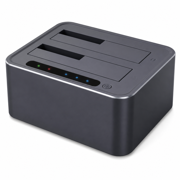 USB 3.0 HDD Docking Station with One Touch Backup 5gbps for Sata Drives