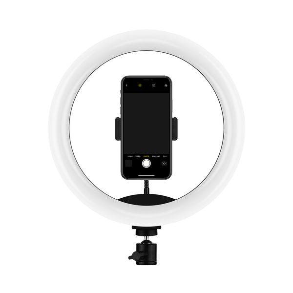 RGB LED Ring Light with Phone Clip MJ33