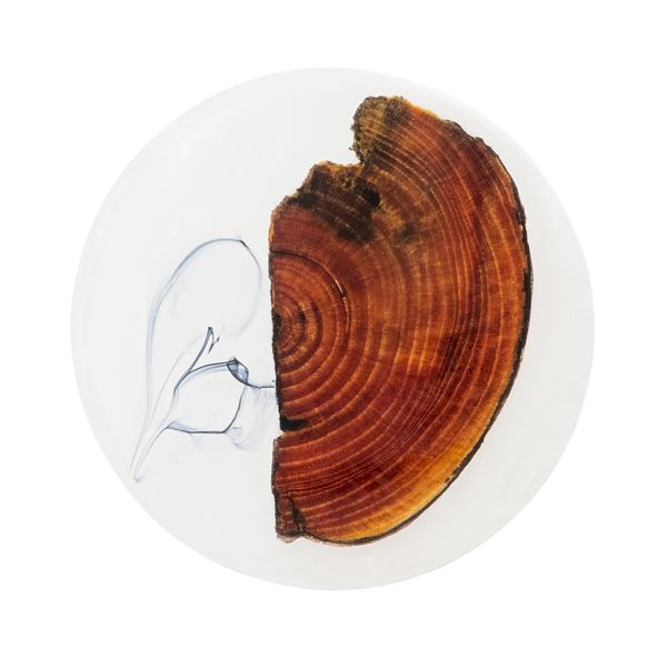 Cypress Wood and Resin Coaster Set - Round