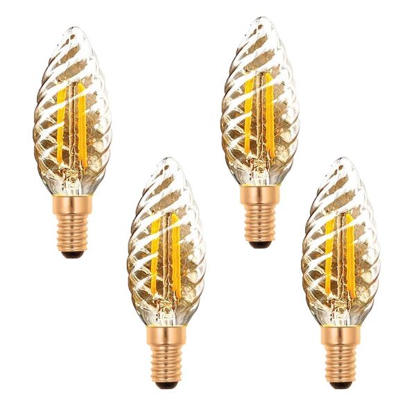 VITO RETRO LED Filament Bulb- Dimmable 4W- Warm White- E14 Set of 4