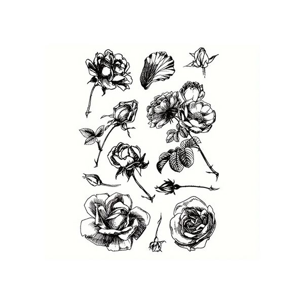 Trocraft Transparent Rose Stamp
