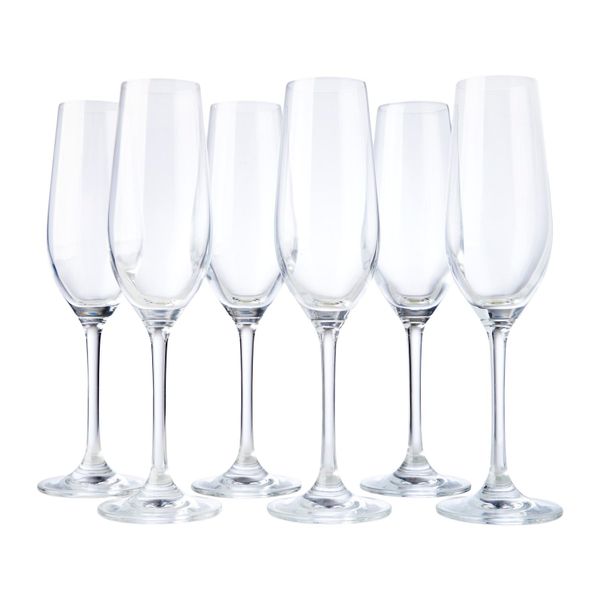 Crane Crystal - Bistro Crystal Glass Champagne 200ml Set of 6