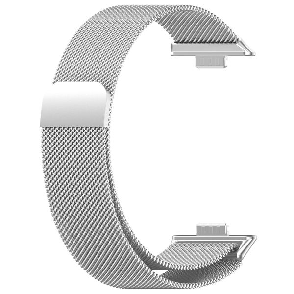 Milanese Strap Compatible with Huawei Watch Fit 3/4/4 Pro - Silver