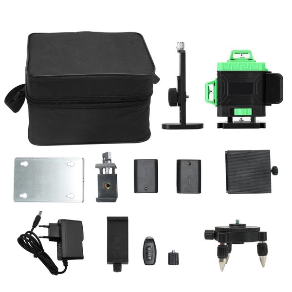 16-Line Self-Leveling Laser Level with 360 Green Beam