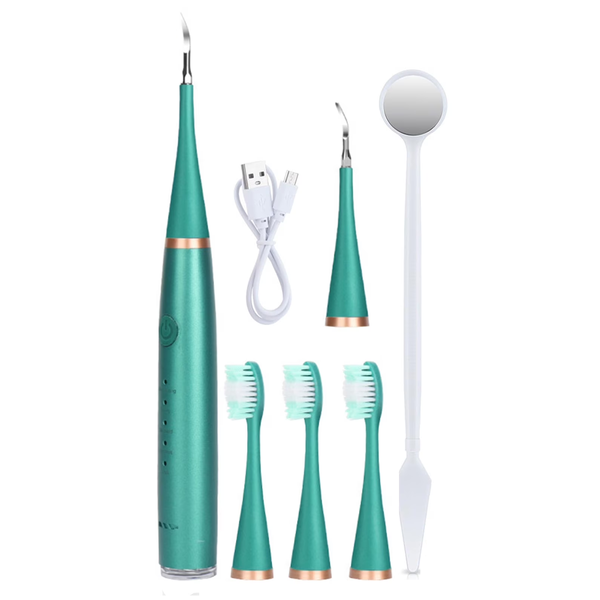 Electric Toothbrush 5-in-1 Rechargeable Sonic Plaque &amp; Calculus Remover Kit