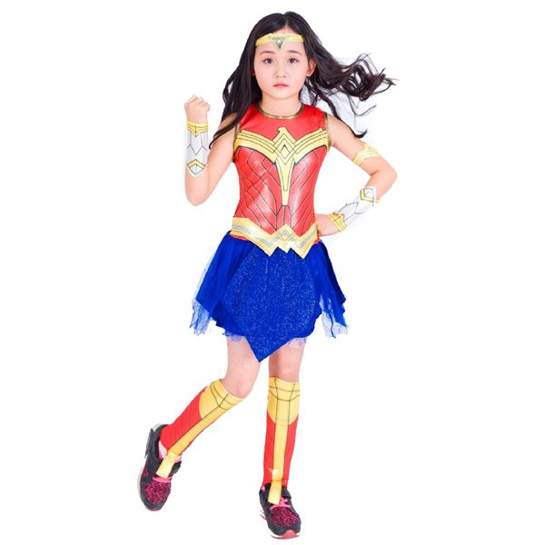 Kid's Wonder Woman Inspired Fancy Dress Costume
