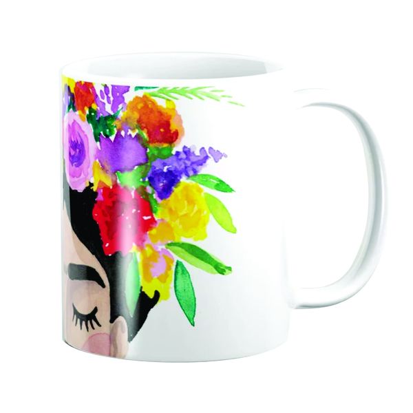 PepperSt Mug - Floral Woman - Blue