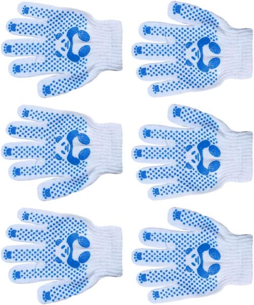 Panda Pattern Polyester Cotton Safety Gloves For Yard Work And Gardening