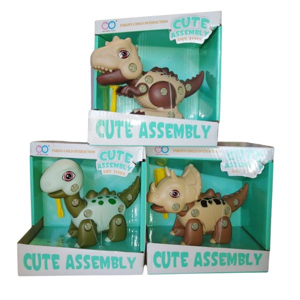 Set of 3 Dino Assembly Toys